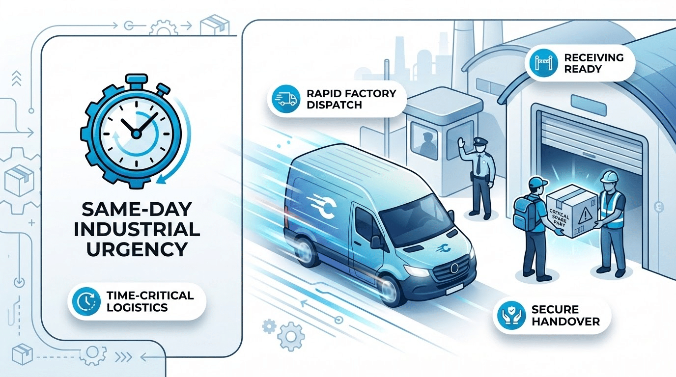 שליחויות מהיום להיום למפעלים - זמינות ושירות מהיר לתעשייה