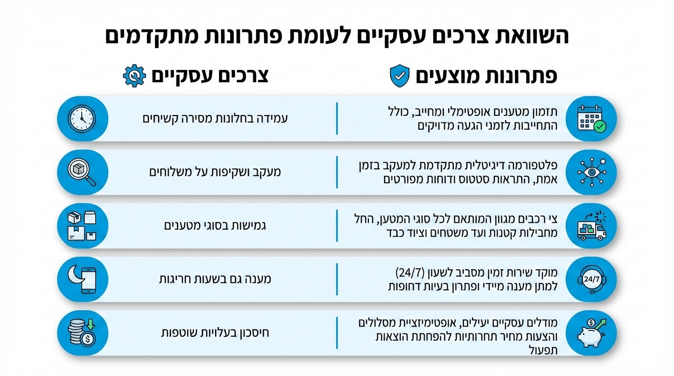 שינוע בטוח של ציוד תעשייתי רגיש עם אריזה מקצועית ואביזרי עיגון