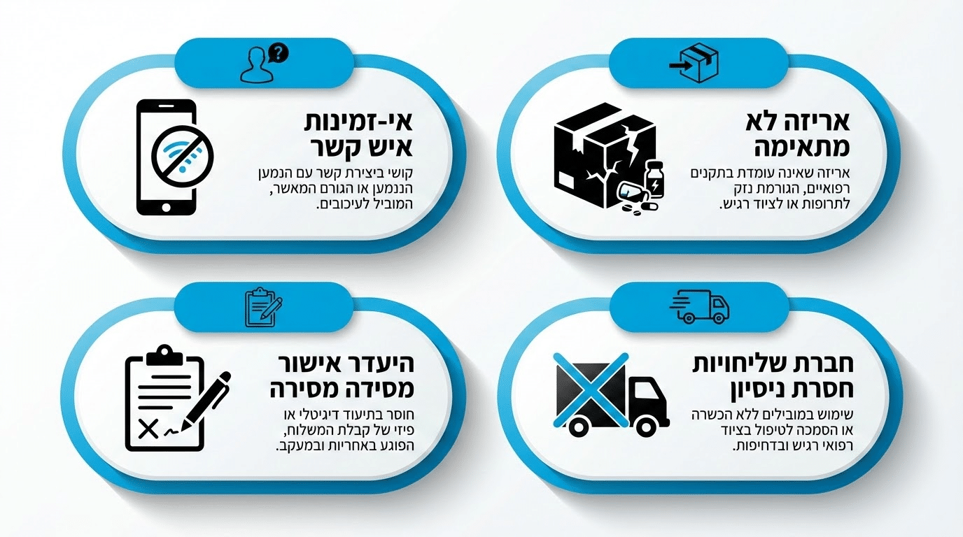 טעויות נפוצות בשליחויות רפואיות שיש להימנע מהן