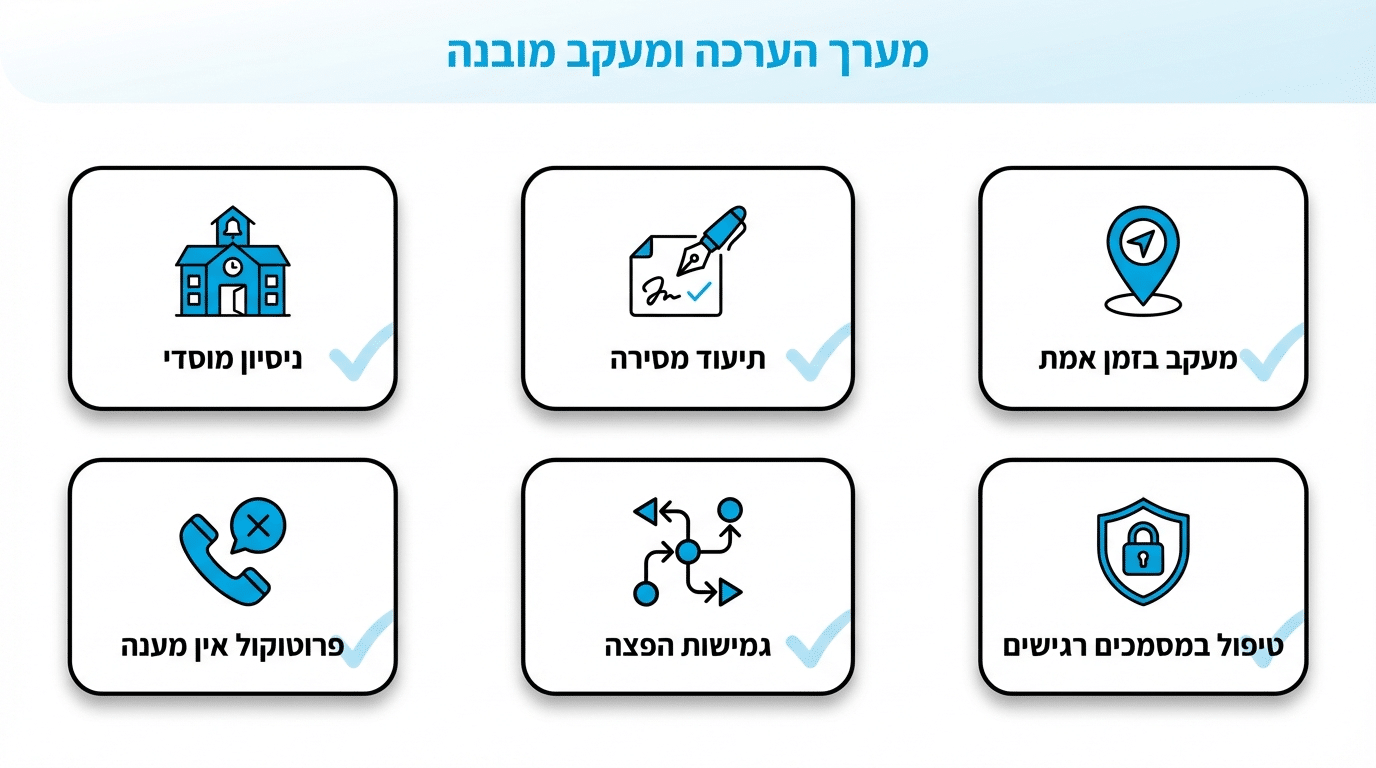בדיקת התאמה של חברת שליחויות למוסדות חינוך - קריטריונים מקצועיים