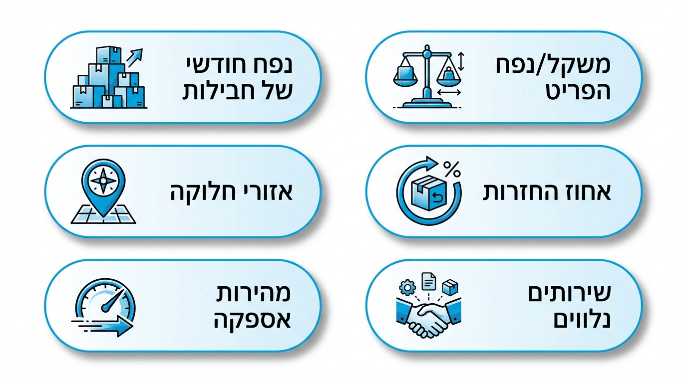 עלויות שליחויות לאופנה והגורמים המשפיעים על המחיר