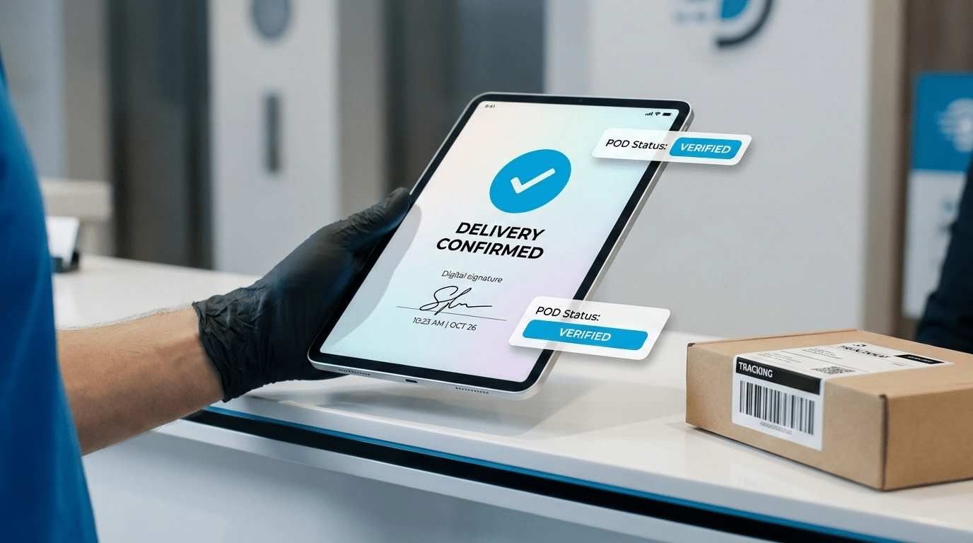 מעקב ואישור מסירה למשלוחים למלונות תיירות