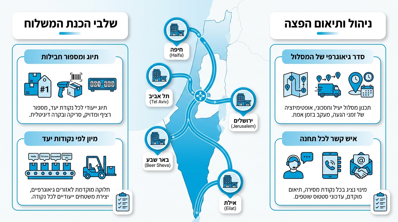 תכנון הפצה רב-נקודתית לאירועים כנסים ותערוכות