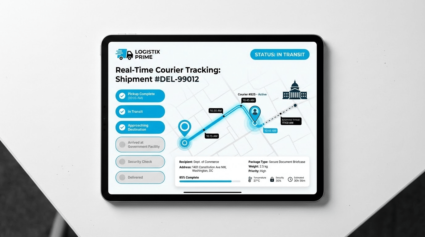 מעקב בזמן אמת אחר שליחויות למגזר הציבורי בישראל