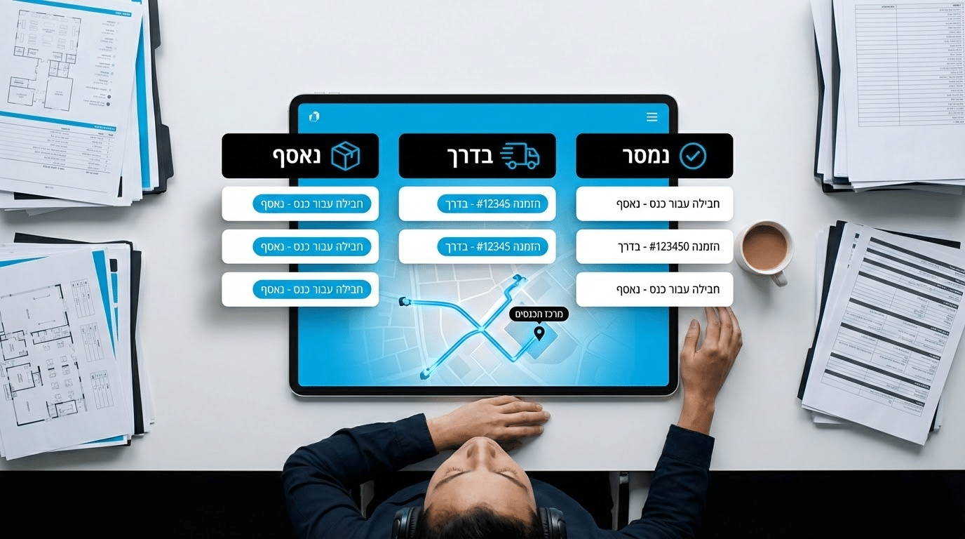 מעקב משלוחים בשליחויות לאירועים - מערכת מעקב דיגיטלית